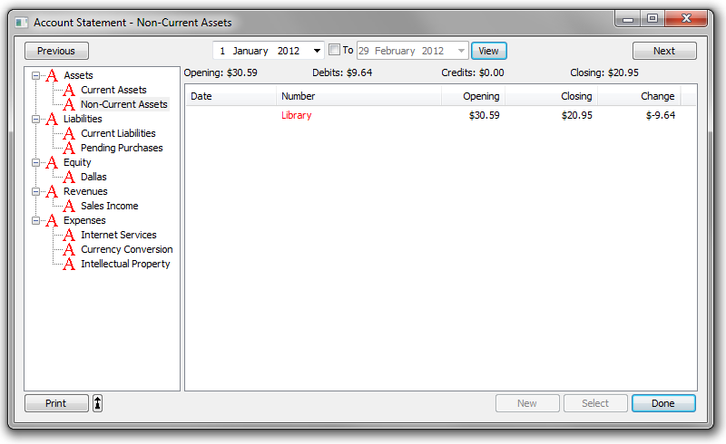 Flexible Accounting Design