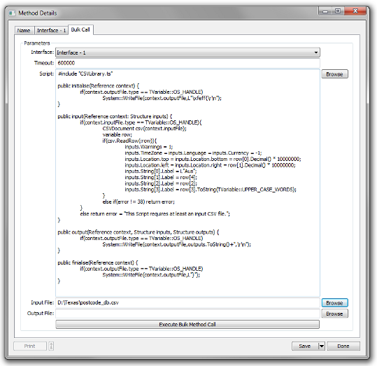 bulk method calls