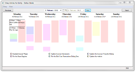 Interconnected User Diary & To Do List