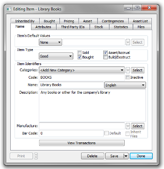 Interconnected System Items and Assets