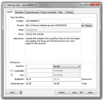 Integrated Project and Task Allocation